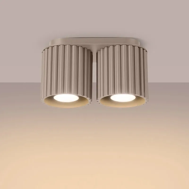 AURA 2 taupe GU10 ceiling light