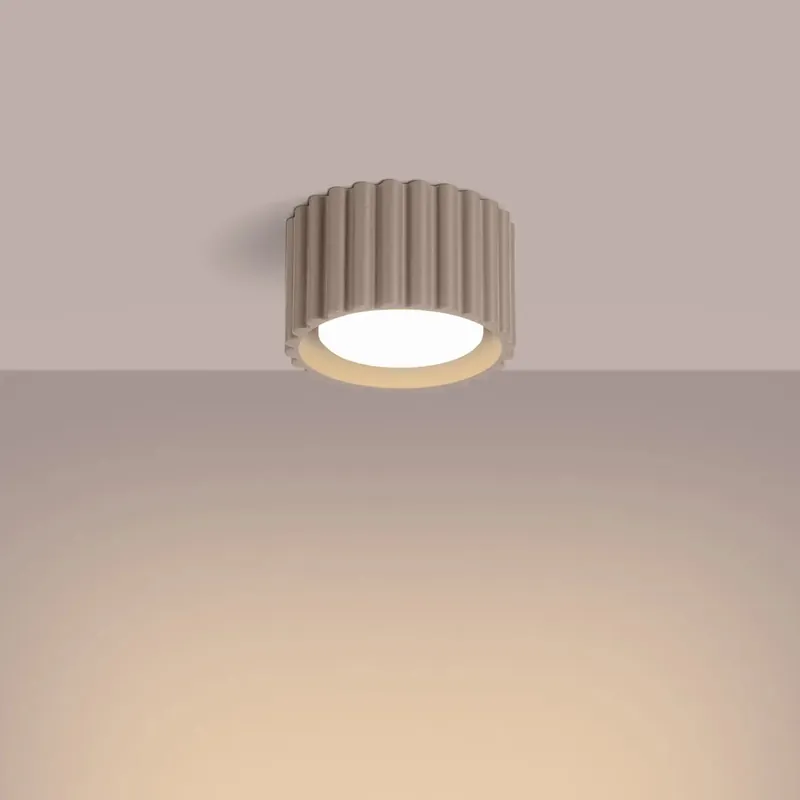 AURA 1 taupe ceiling light Gx53