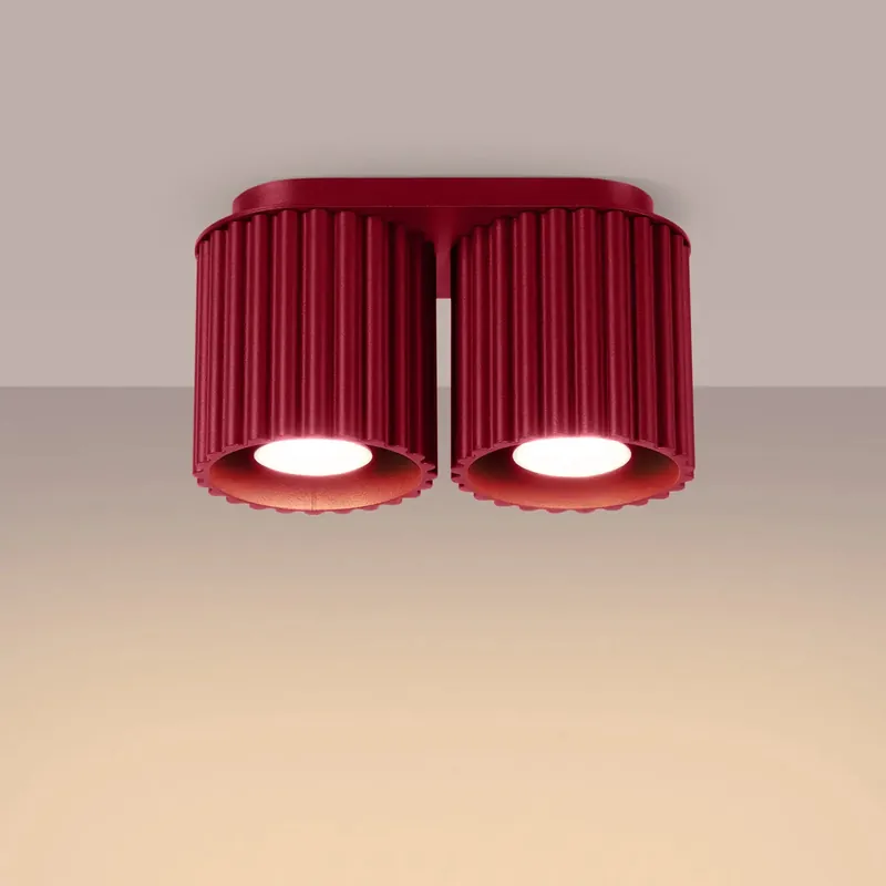 AURA 2 Bordeaux GU10 Ceiling Light
