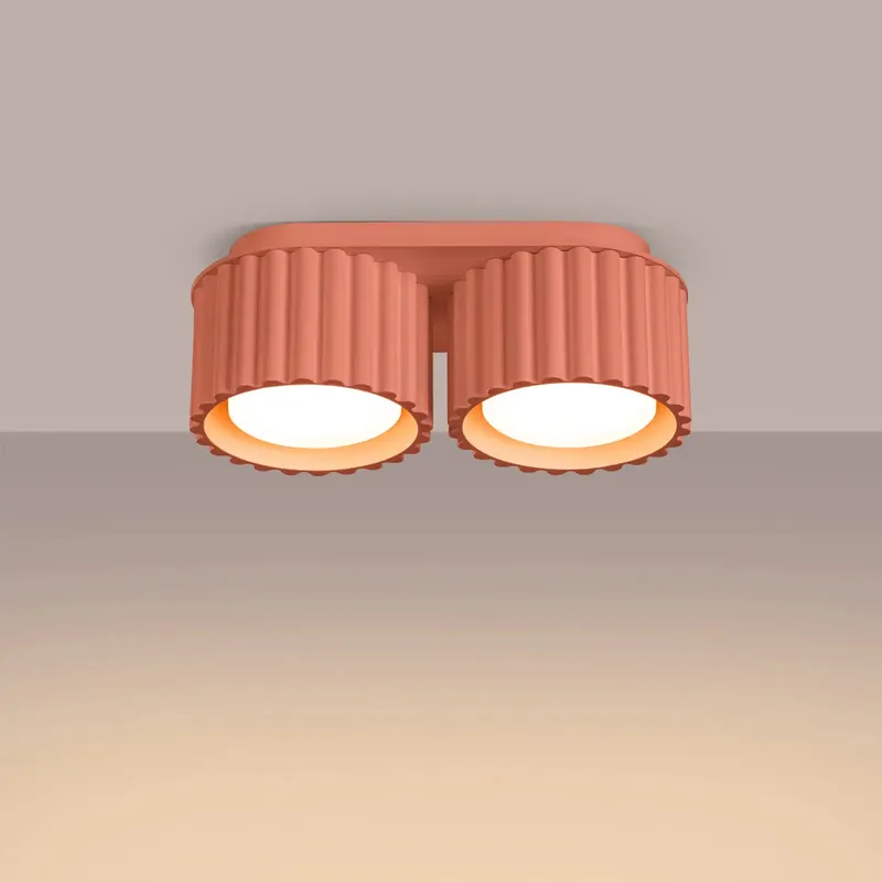 AURA 2 Peach GX53 Ceiling Light