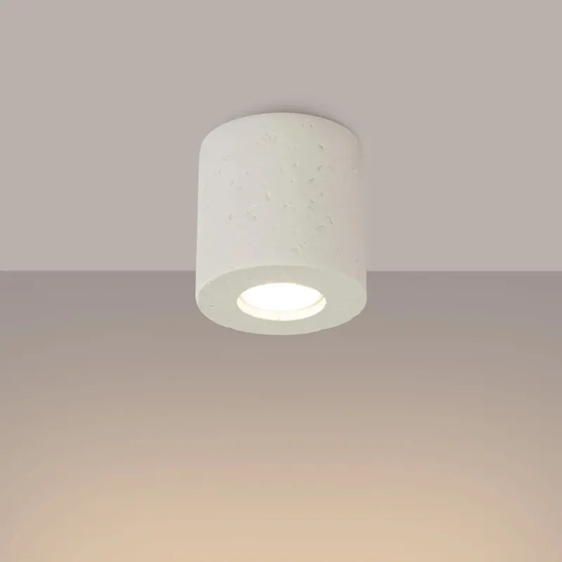 ORBIS ceiling light, beige concrete