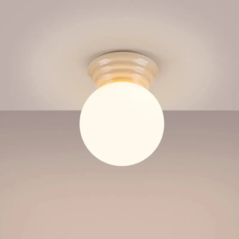 ZORI beige ceiling light IP44