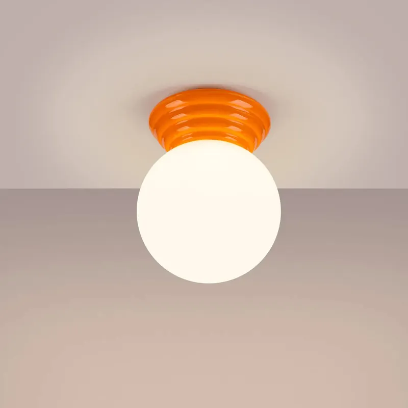 ZORI orange ceiling light IP44