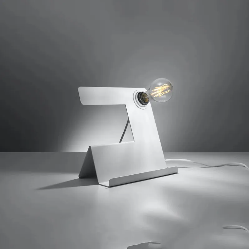 INCLINE white table lamp