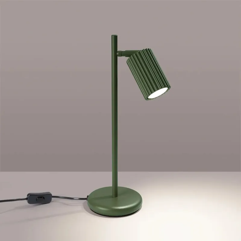 KARBON olive green table lamp