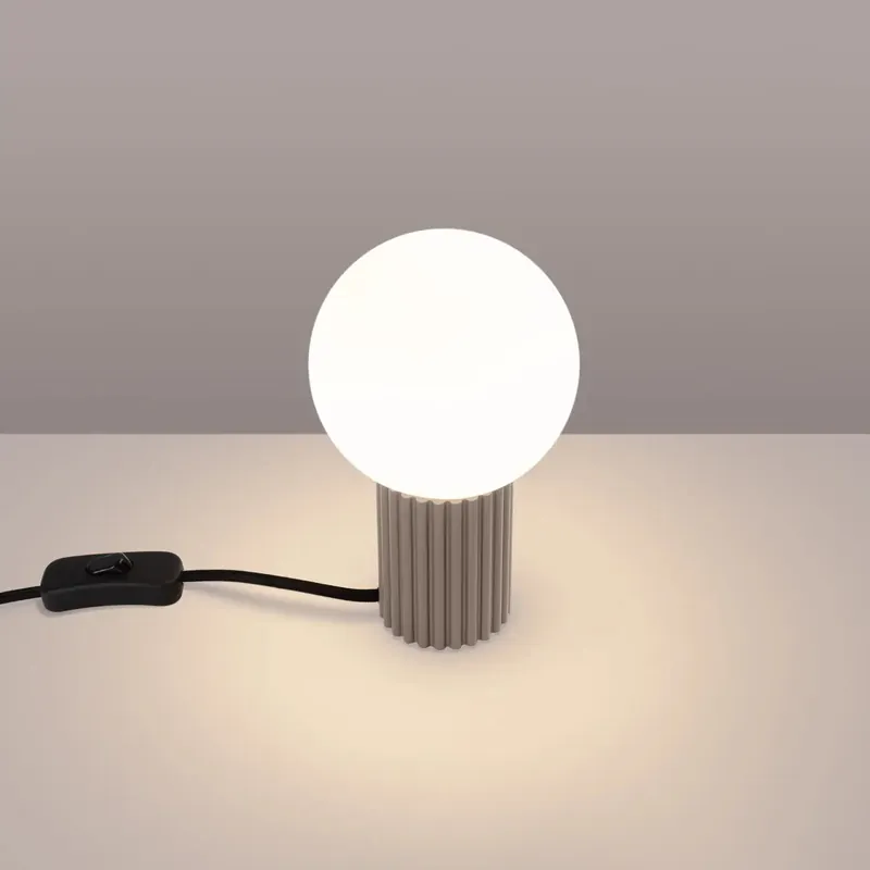 HALO taupe table lamp