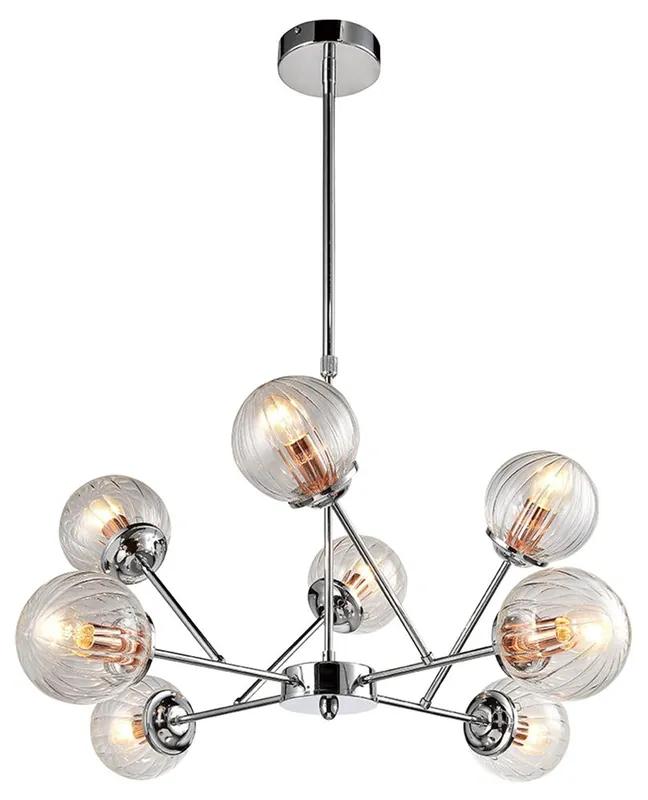 Suspension BEST — 8×E14, chrome