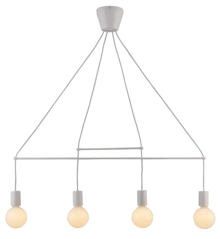 Suspension ALTO — 4×E27, mat blanc
