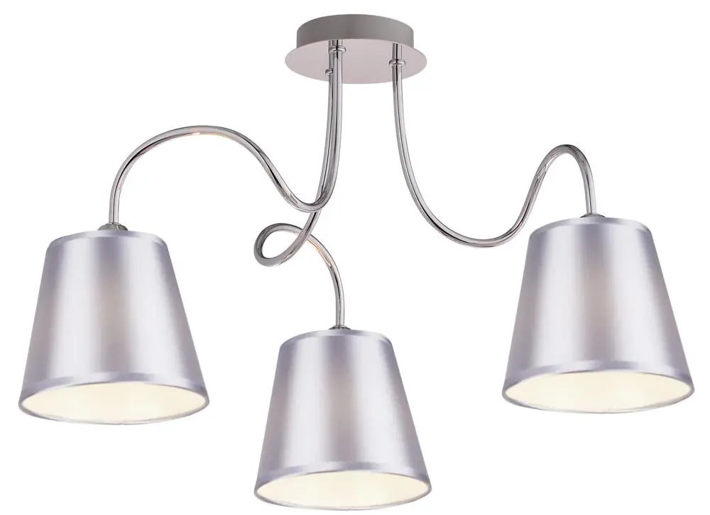 Suspension LUK — 3×E14, chrome