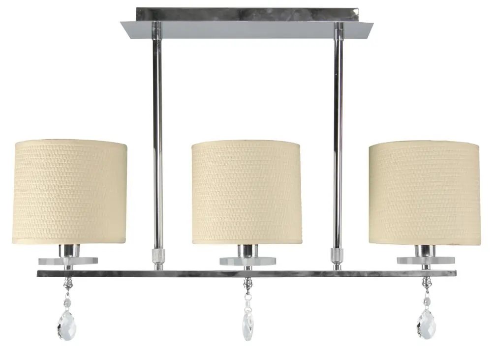 Suspension ESTERA — 3×E14, chrome