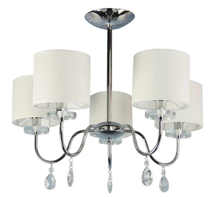 Suspension ESTERA — 5×E14, chrome