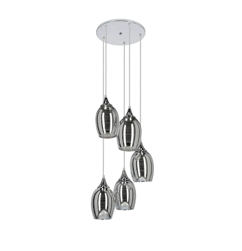 Suspension MARINA — 5×E27, chrome