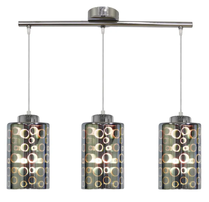 Suspension NOCTURNO — 3×E27, chrome