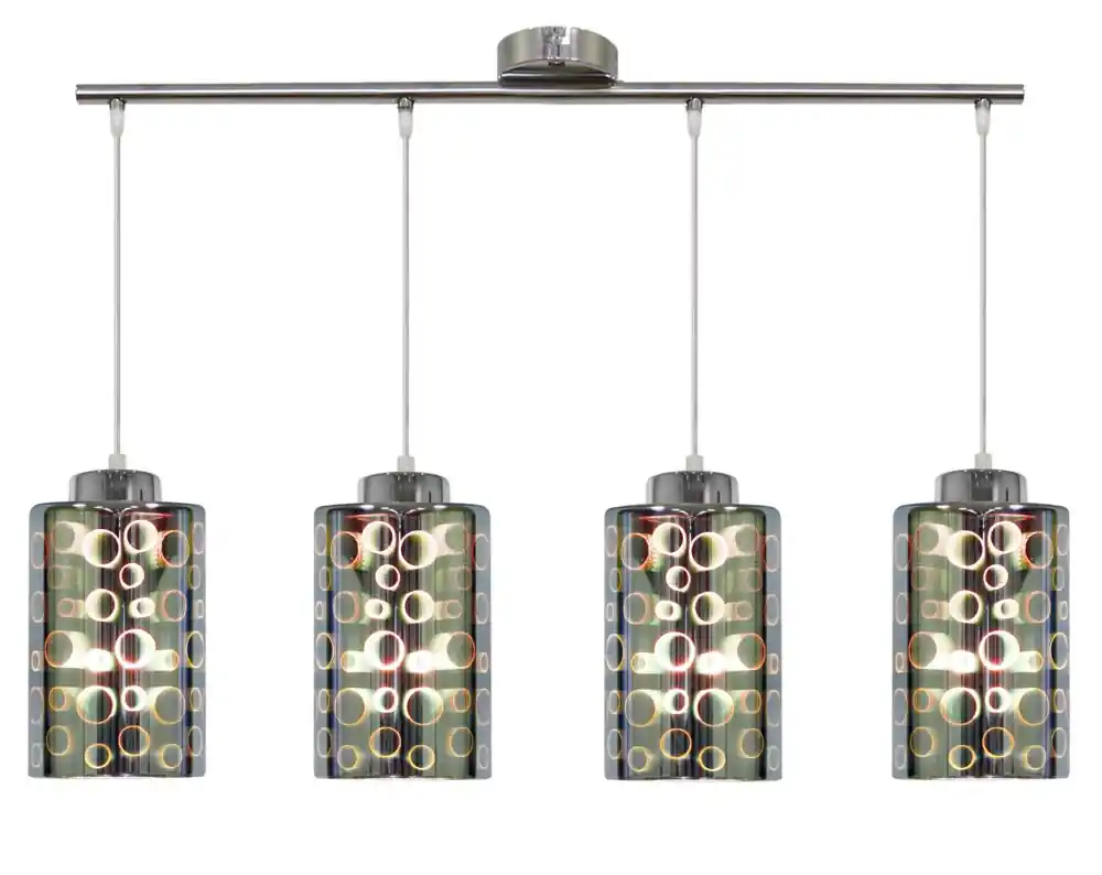 Suspension NOCTURNO — 4×E27, chrome