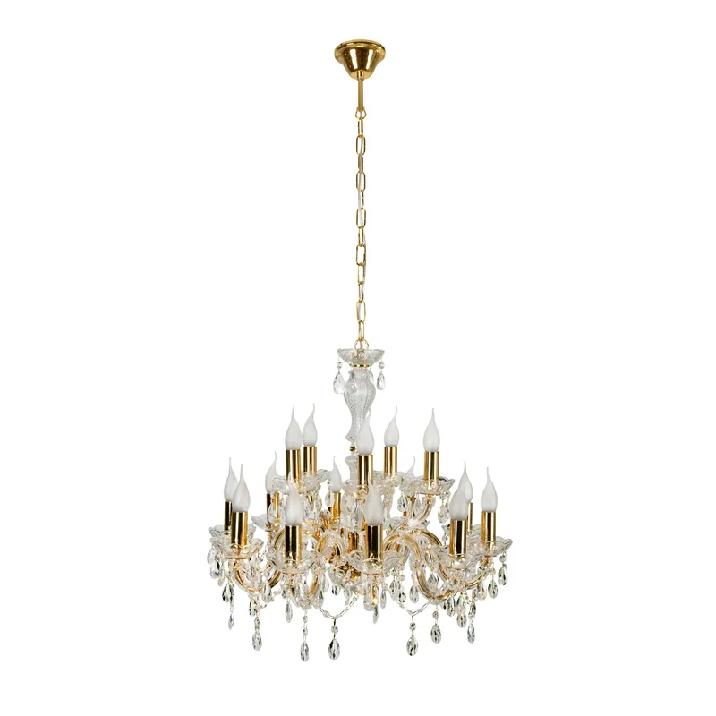 Suspension MARIA TERESA — 5×E14, doré