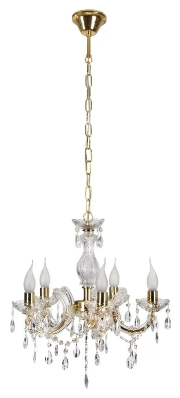 Suspension MARIA TERESA — 5×E14, doré
