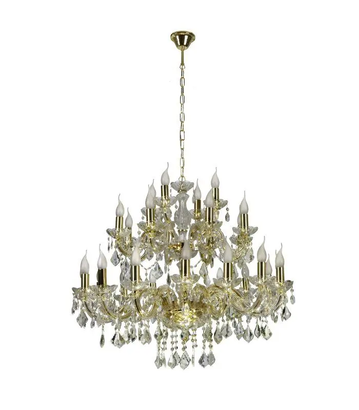 Suspension MARIA TERESA — 28×E14, doré