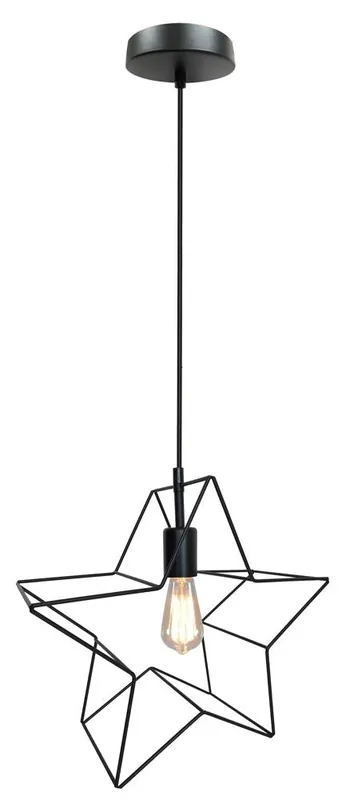 Suspension GWIAZDKA — 1×E27, noir