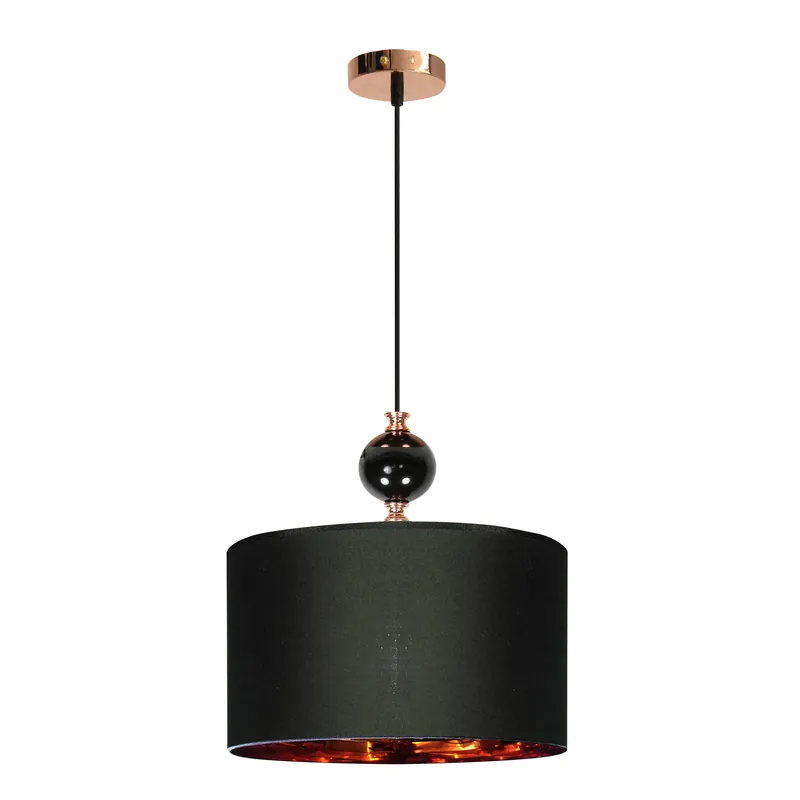 Suspension MELBA — 1×E27, cuivre + noir