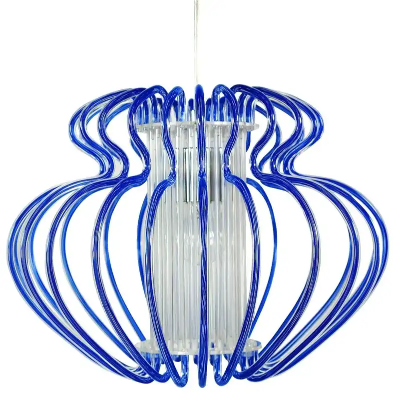 Suspension IMPERIA — 1×E27, bleu