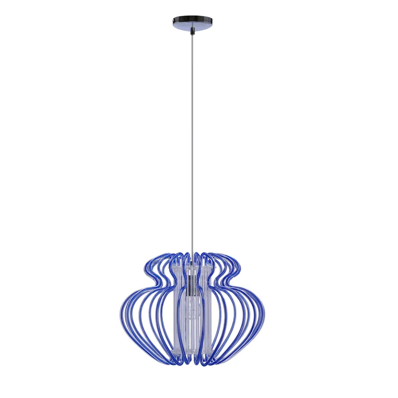 Suspension IMPERIA — 1×E27, bleu