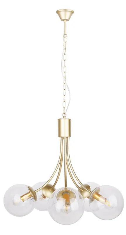 Suspension DANI — 5×E14, doré