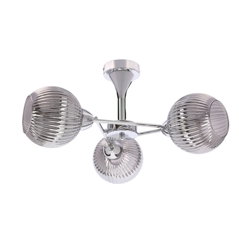 Suspension — 3×E27, argenté