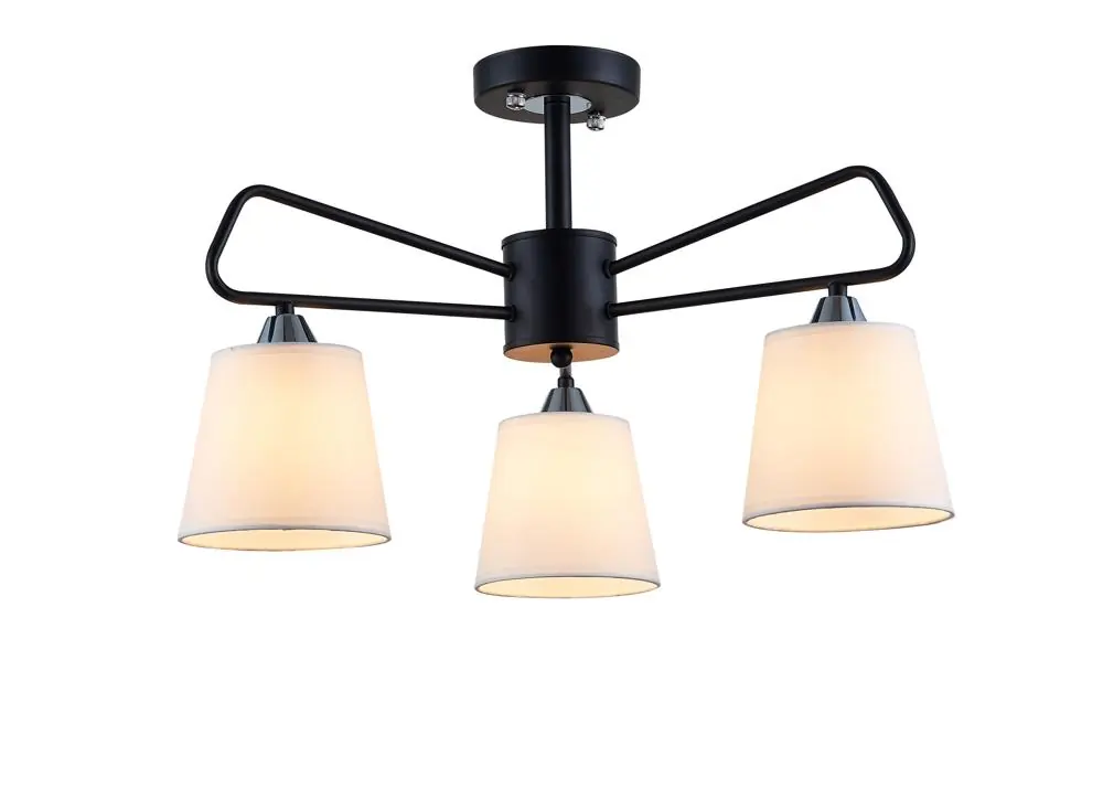 Suspension 3-LIGHT CHANDELIER MORLEY — 3×E14, noir