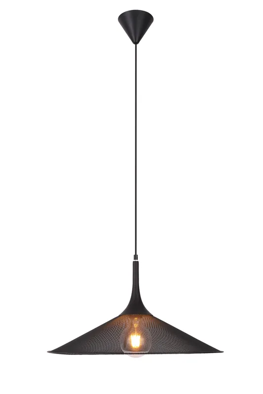Suspension KIRUNA — 1×E27, noir