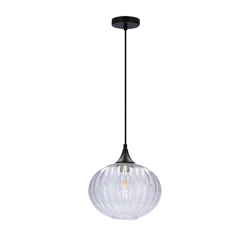 Suspension EXETER — 1×E27, noir