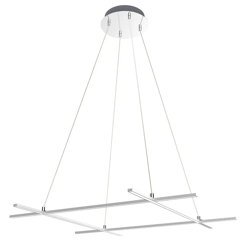Suspension Minimalist ceiling chandelier — argent