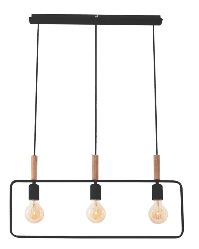 Suspension FRAME — 3×E27, noir
