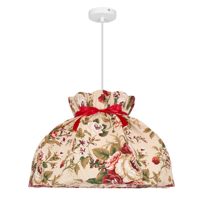 Suspension ROZANO hanging — 1×E27, blanc and rouge
