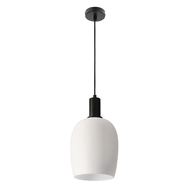 Suspension WOLKEN — 1×E27, blanc and noir
