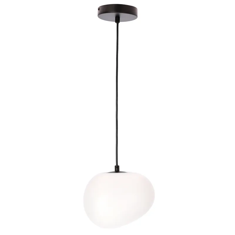 Suspension STONES — 1×E27, blanc and noir