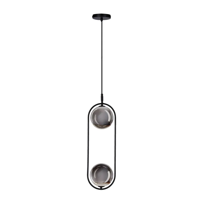 Suspension Cordel — 2×G9, noir mat