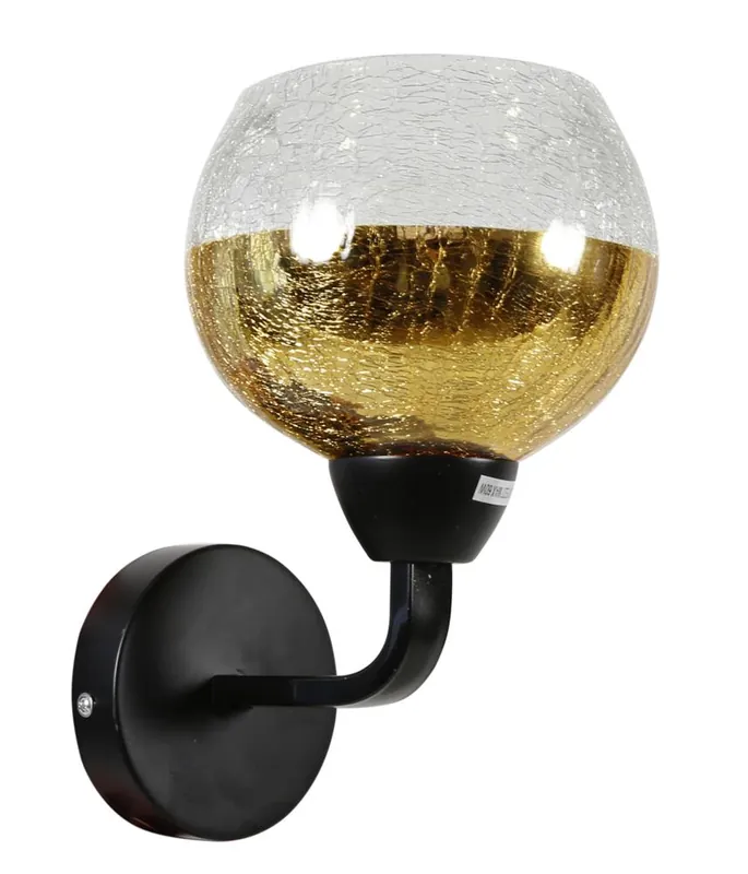 Applique murale CROMINA Gold — 1×E27, noir + doré