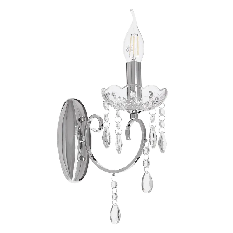 Applique murale AURORA — 1×E14, chrome