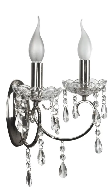 Applique murale AURORA — 2×E14, chrome