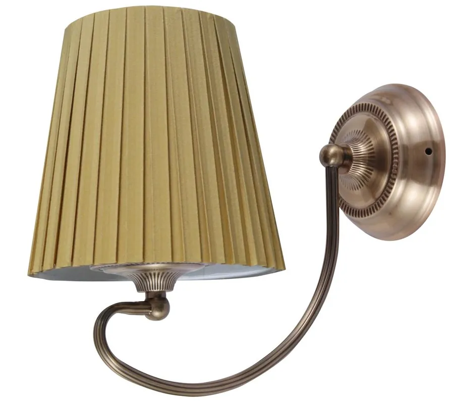 Applique murale MOZART — 1×E27, antic brass, honey shade