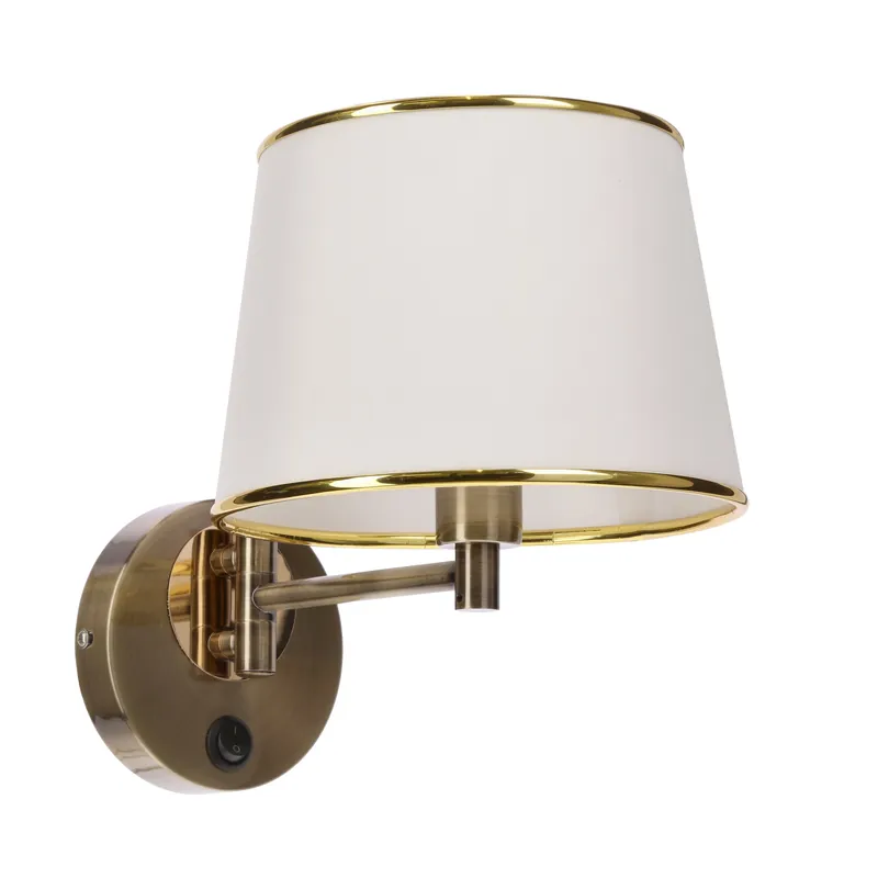 Applique murale IBIS — 1×E14, antic laiton