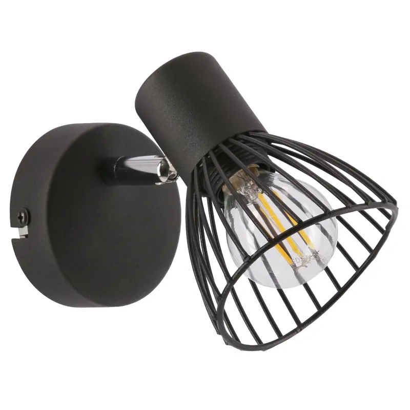 Applique murale FLY — 1×E14, noir