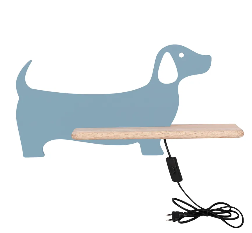 Applique murale DOG — 1× bleu