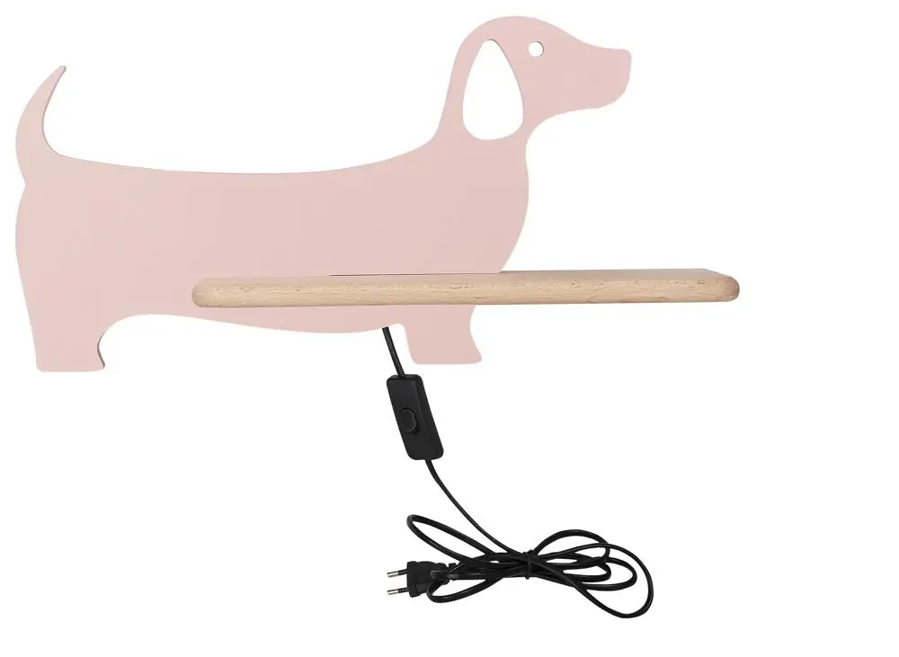Applique murale DOG — 1× rose