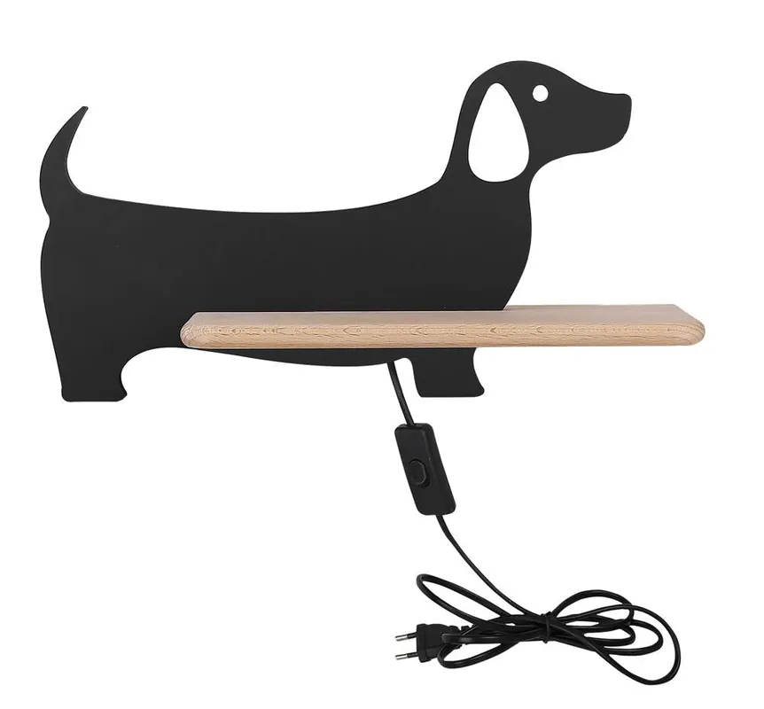 Applique murale DOG — 1× noir
