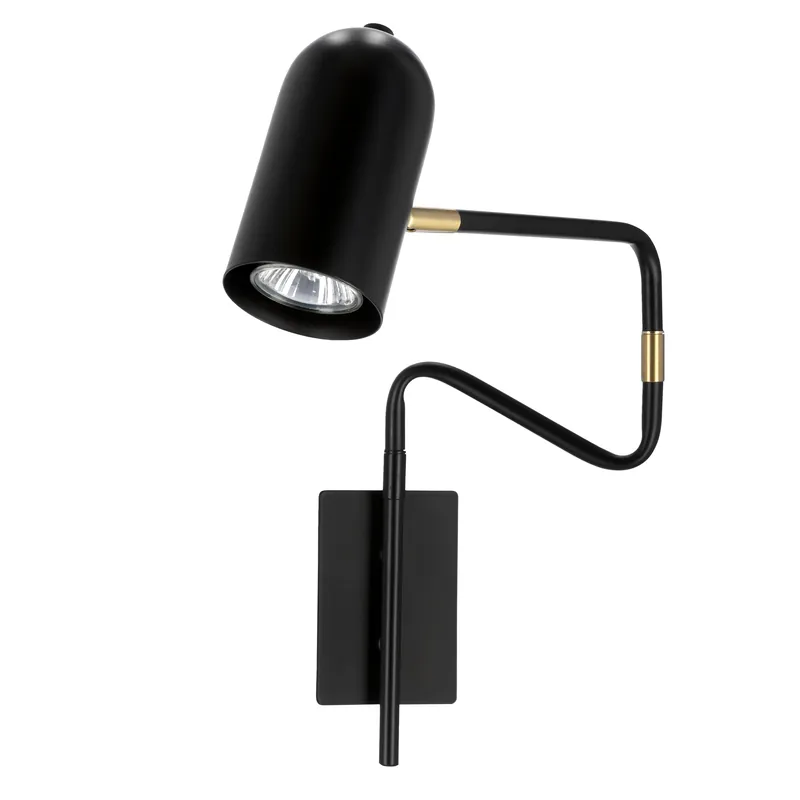 Applique murale HOSTI — 1×GU10, noir