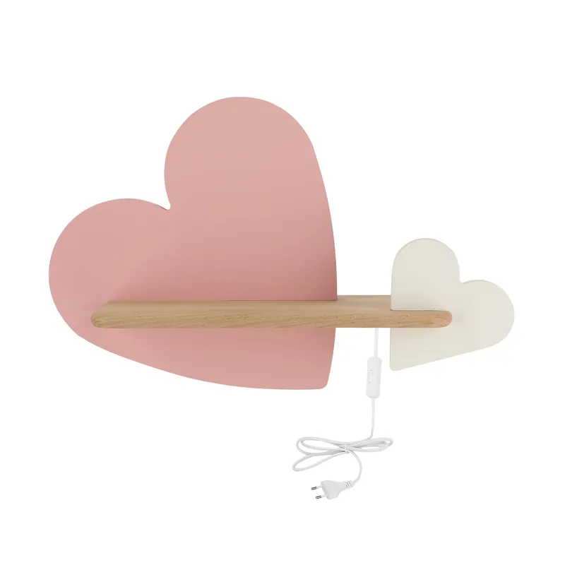 Applique murale HEART — 1× pink+white