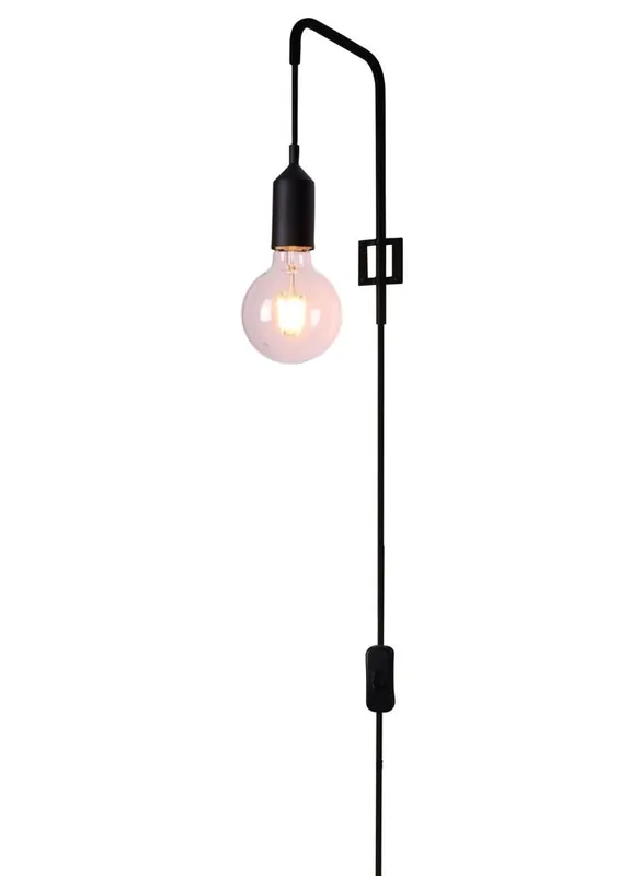 Applique murale WALL LAMP LAREN — 1×E27, noir