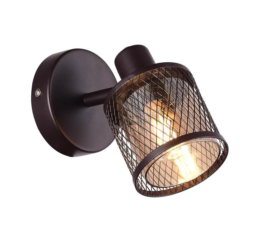 Applique murale Wall Lamp CANABERA KAWOWE Golden 1X40W E14 Shade Amber — 1×E14