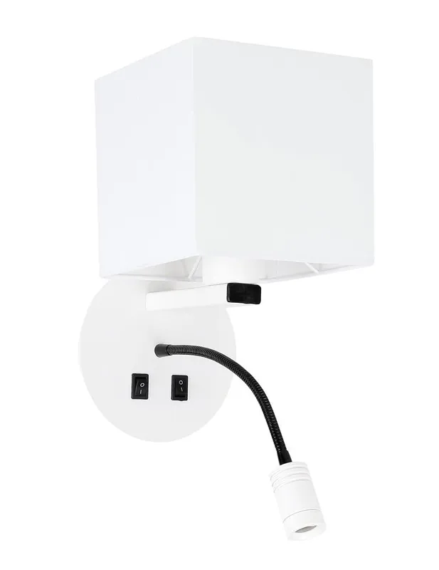 Applique murale MAGNUM 1 — 2×E27, blanc